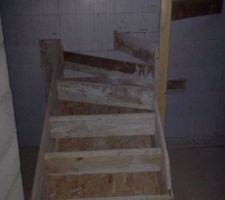 Coffrage de l escalier béton
Pas une mince affaire