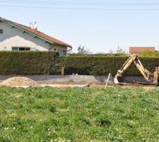 Création du chemin d'accès afin d'éviter la mésaventure d'enlisement pour les prochaines toupies