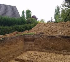 Première étape du terrassement terminée !