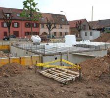 Préparation dalle hourdis polystyrène et béton