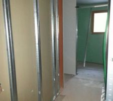 Pose des placos et des cloisons