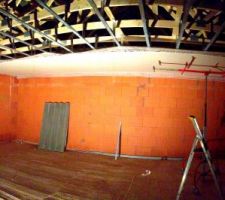 Placo plafond... ca avance !!!