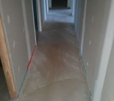 Chape liquide coul&eacute;e