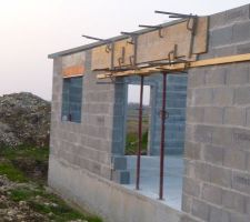 Les coffres des volets roulant sont posé