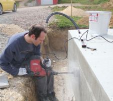 Carottage des ventilations du vide sanitaire