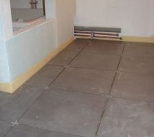Carrelage SDB pos&eacute;...