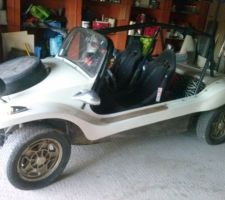 Mon buggy a pris sa place dans le garage