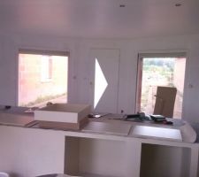 Encore la cuisine en préparation