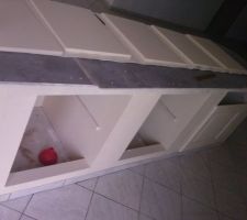 L'intérieur de mes plans de travail