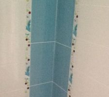 Faience angle de douche
