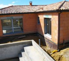 Planches de rives Alu et gouttières posées