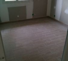 Carrelage des chambres imitation parquet!