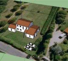 Vue du terrain depuis le Nord (-Ouest)