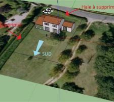 Vue du terrain depuis le Sud (-Est)