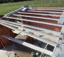 Mise en place des poutrelles - Plancher étage