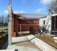 Mise en place des poutrelles - Plancher étage