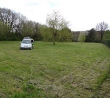 Vue depuis le coin Nord-ouest du terrain