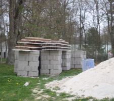 Arrivée du plancher de toiture