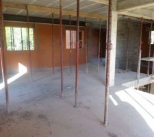 Mise en place du plancher de toiture