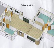 La vue éclatée de l'annonce sur Ouest France, je l'appelle projet 1