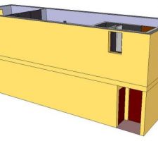 Vue 3D faces est et nord