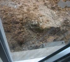 Début du terrassement et préparation à la terrasse