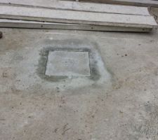 La plaque du puisard termin&eacute;e. C'est tout de suite mieux