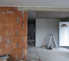 Cloison buanderie / garage