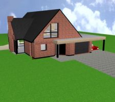 Vue 3D du projet initial refusé pour le PC