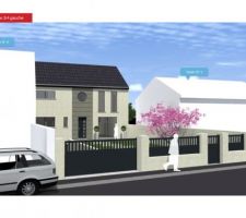 Plan d'implantation fait par moi-m&ecirc;me pour soutenir notre projet aupr&egrave;s de la mairie