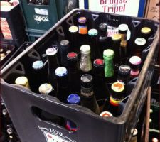 Un peu de réconfort dans un dépôt de bière