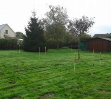 Implantation de la maison au sol