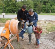 Béton avec de l'aide!