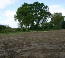 Nivellement du terrain pour elaboration du jardin