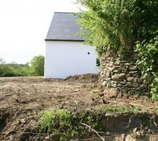 Nivellement du terrain pour elaboration du jardin