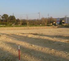 Terrain avec disposition de la maison