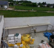 Partie dalle pleine ferraill&eacute;e