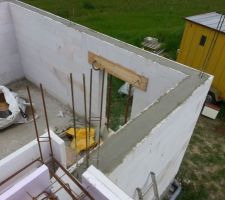 Partie dalle pleine ferraill&eacute;e