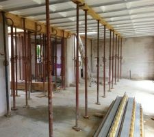 Partie dalle pleine ferraill&eacute;e