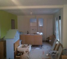 La cuisine en plein travaux