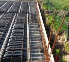 Mise en place des hourdis   ferraillage   coffrage