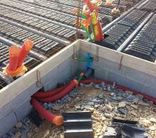 Mise en place des hourdis   ferraillage   coffrage