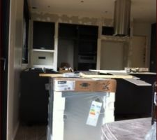 Montage cuisine 
pose de la hotte