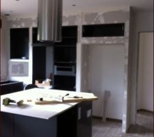 Montage cuisine 
pose de la hotte