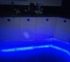 Guirlande led version bleue