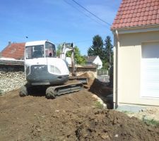 Début terrassement gaz