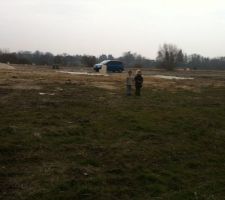 Vue du terrain de la route dept