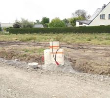 Empiétrement lotissement terminé et coffre poser .