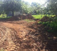 Travaux de drainage eaux de pluie
