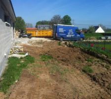 Travaux de drainage eaux de pluie